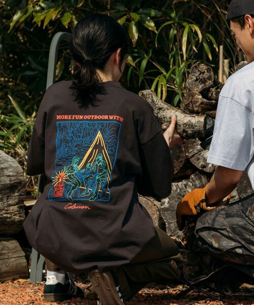 

Футболка, крой оверсайз, бренд Coleman, цвет угольно-серый