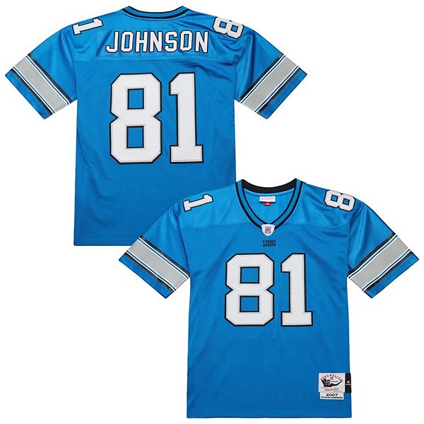

Мужская футболка Calvin Johnson Detroit Lions 2007 Mitchell & Ness