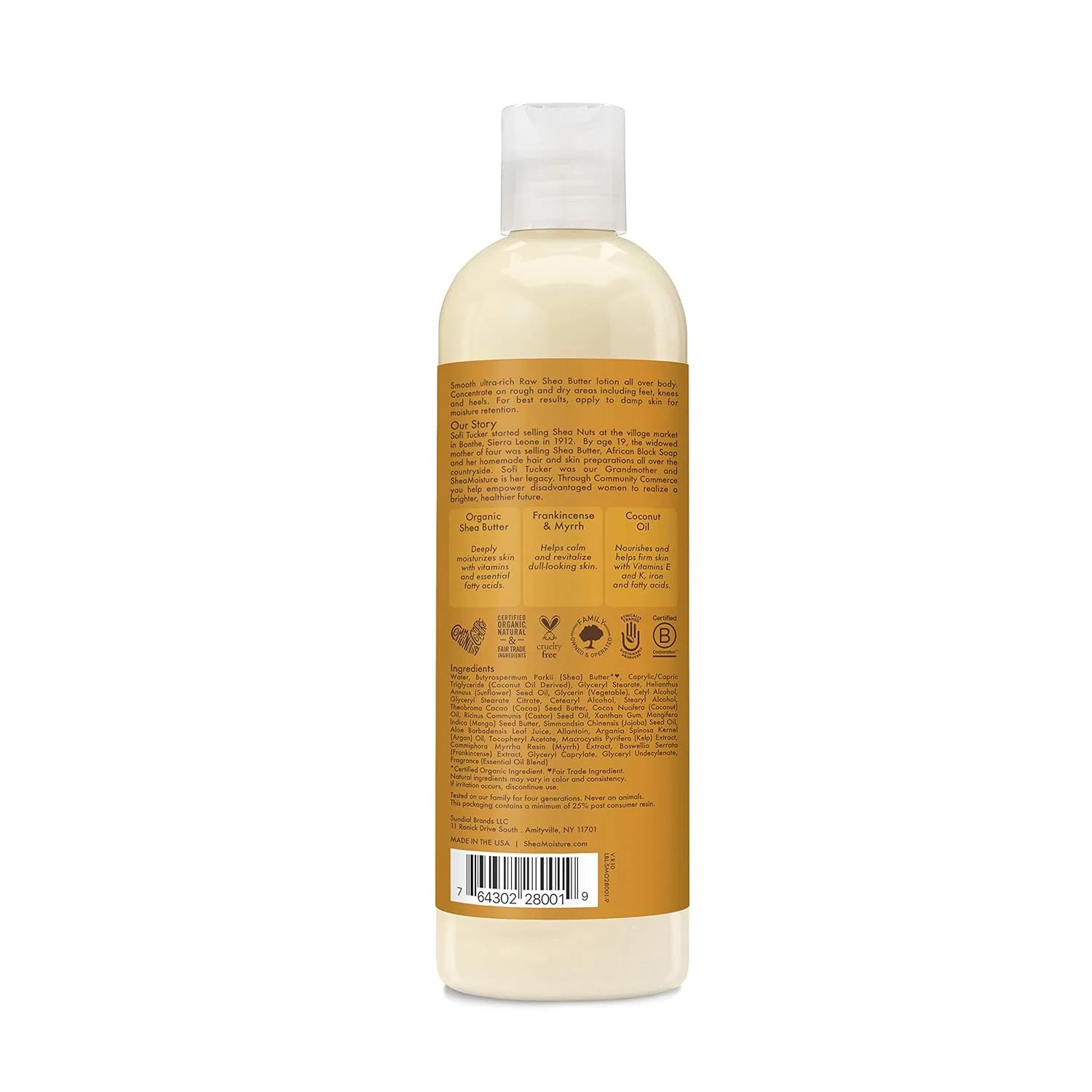 Лосьон для тела «Raw Shea Butter» 384 мл от Shea Moisture Shea Moisture — фото 4