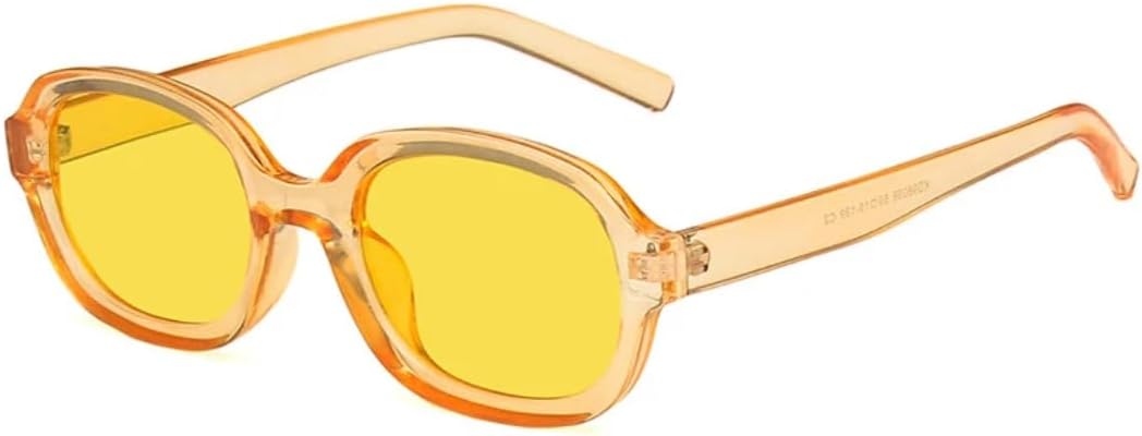 

Солнцезащитные очки с защитой от УФ-излучения UV400 | Овальные градиентные линзы, легкая оправа | для женщин и мужчин, для занятий спортом на открытом воздухе и вождения DSVIGF, Clearyellow-yellow