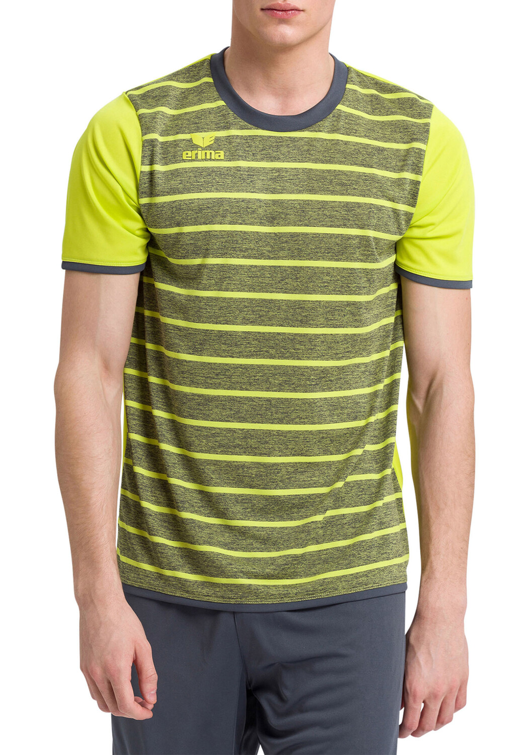 

Спортивная футболка erima Roma Trikot, цвет bio lime/slate grey