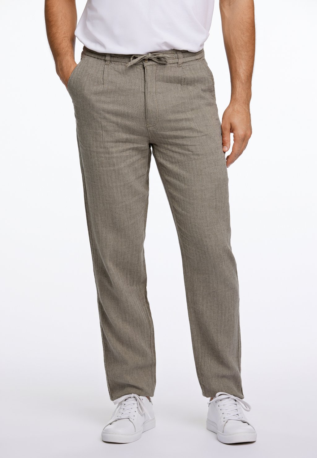

Чиносы HERRINGBONE Junk De Luxe, серый