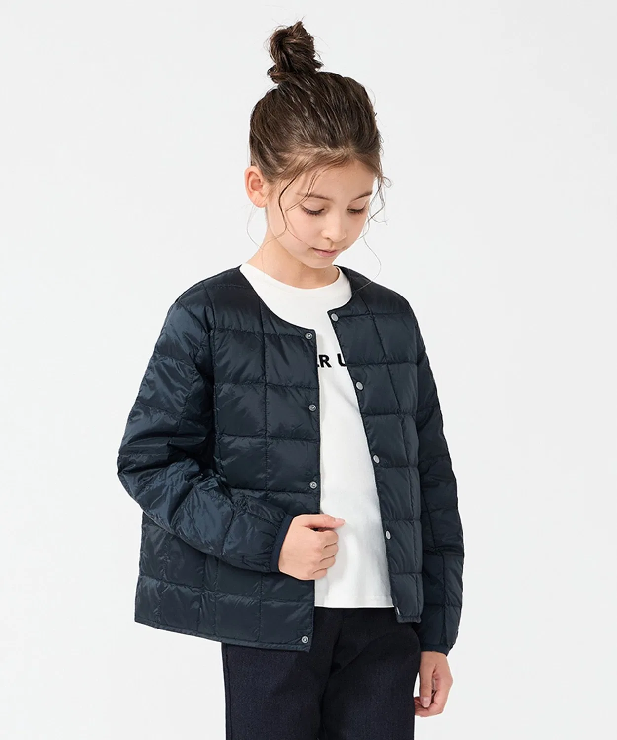 Куртка-пуховик TAION × UNFILO KIDS, 120-150 см, тёмно-синий