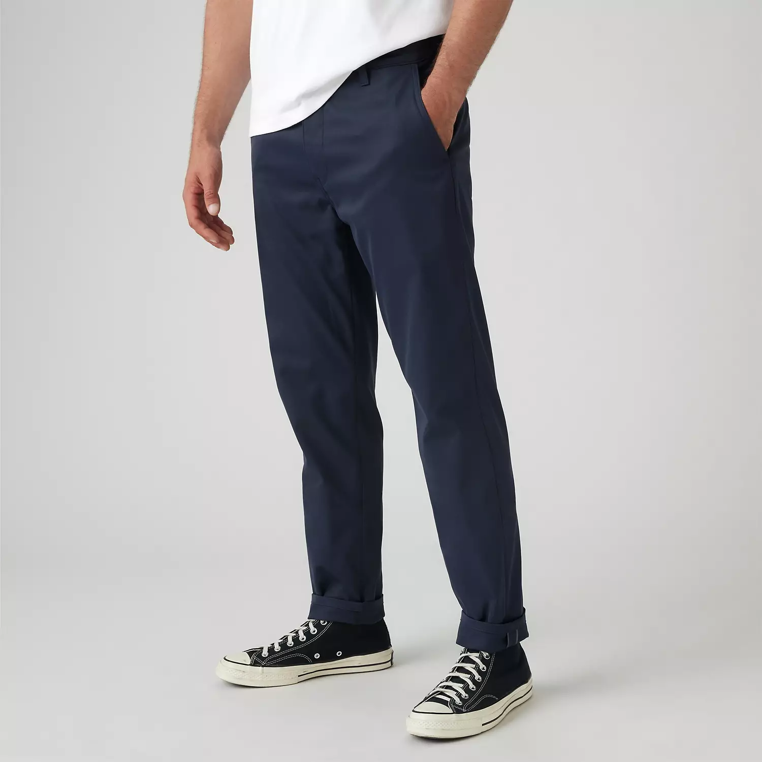 Мужские брюки Levi's XX Chino Standard Taper Tech+, цвет Blue Nights - Blue — фото 2