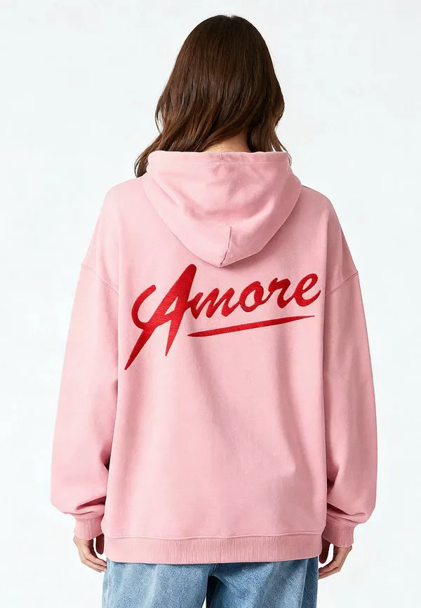 

Толстовка унисекс с вышивкой amore, утяжеленная. Mira Paris, Pink, Розовый, Толстовка унисекс с вышивкой amore, утяжеленная. Mira Paris, Pink