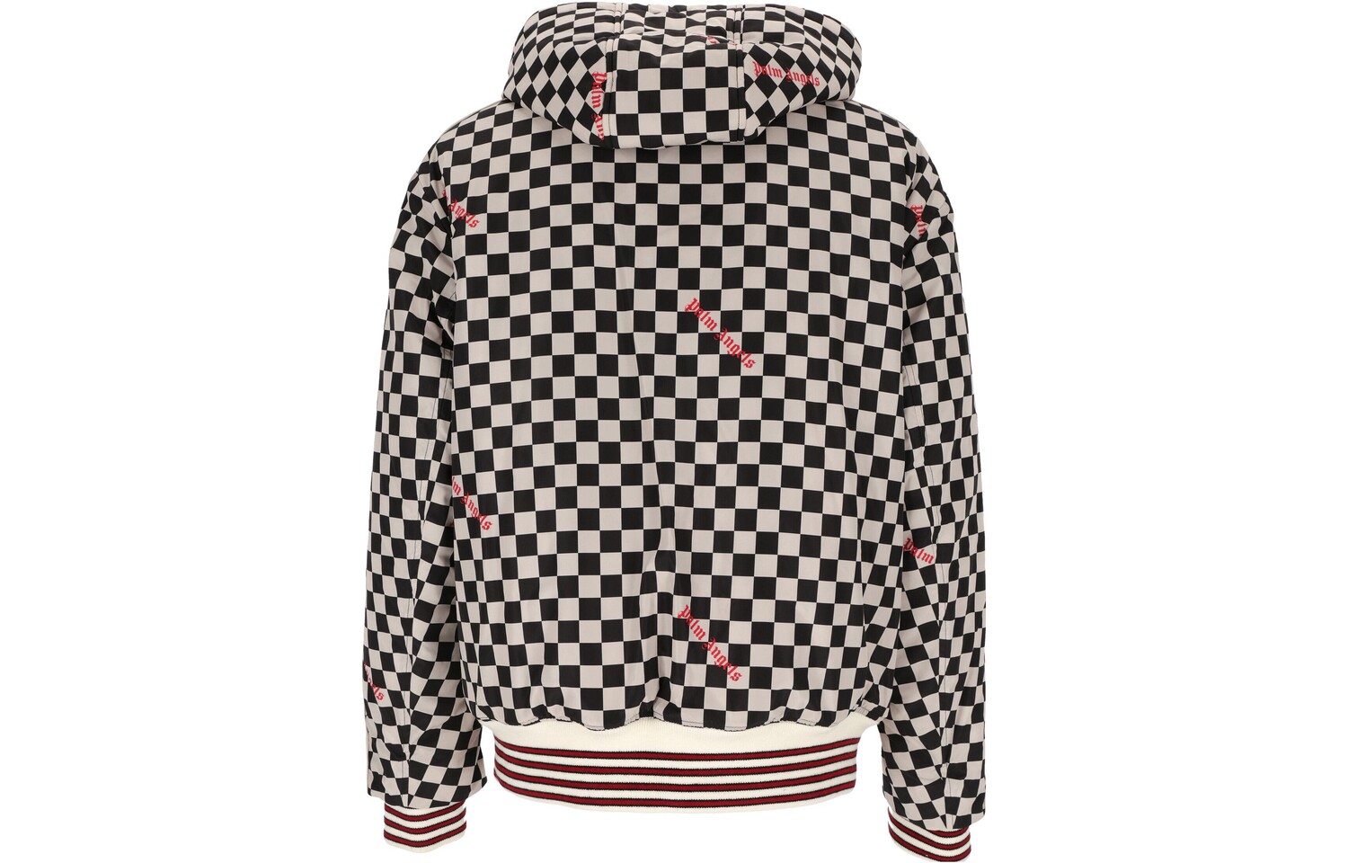 

Куртка мужская Palm Angels Damier Puffed с капюшоном, черный / белый