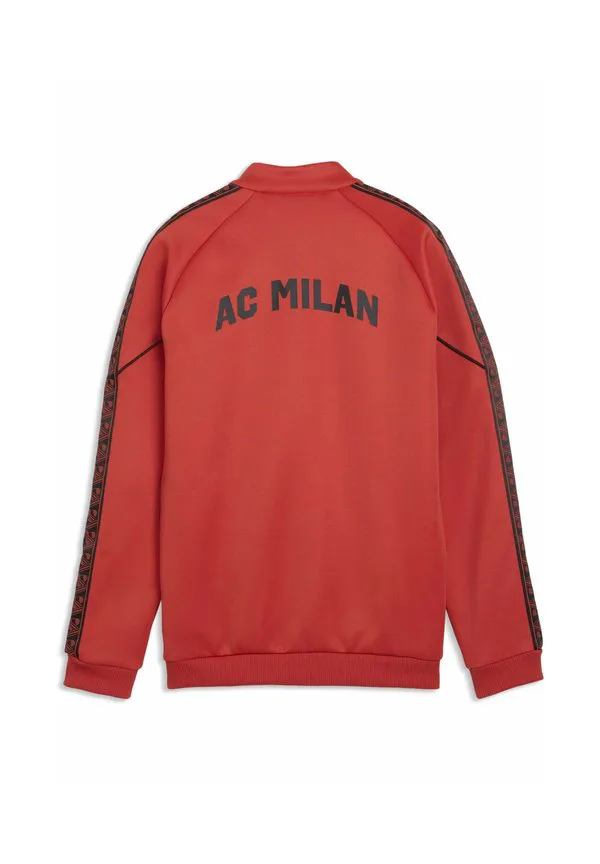 Толстовка на молнии с надписью «ac milan king anthem» Puma, Red Fire/Black — фото 2