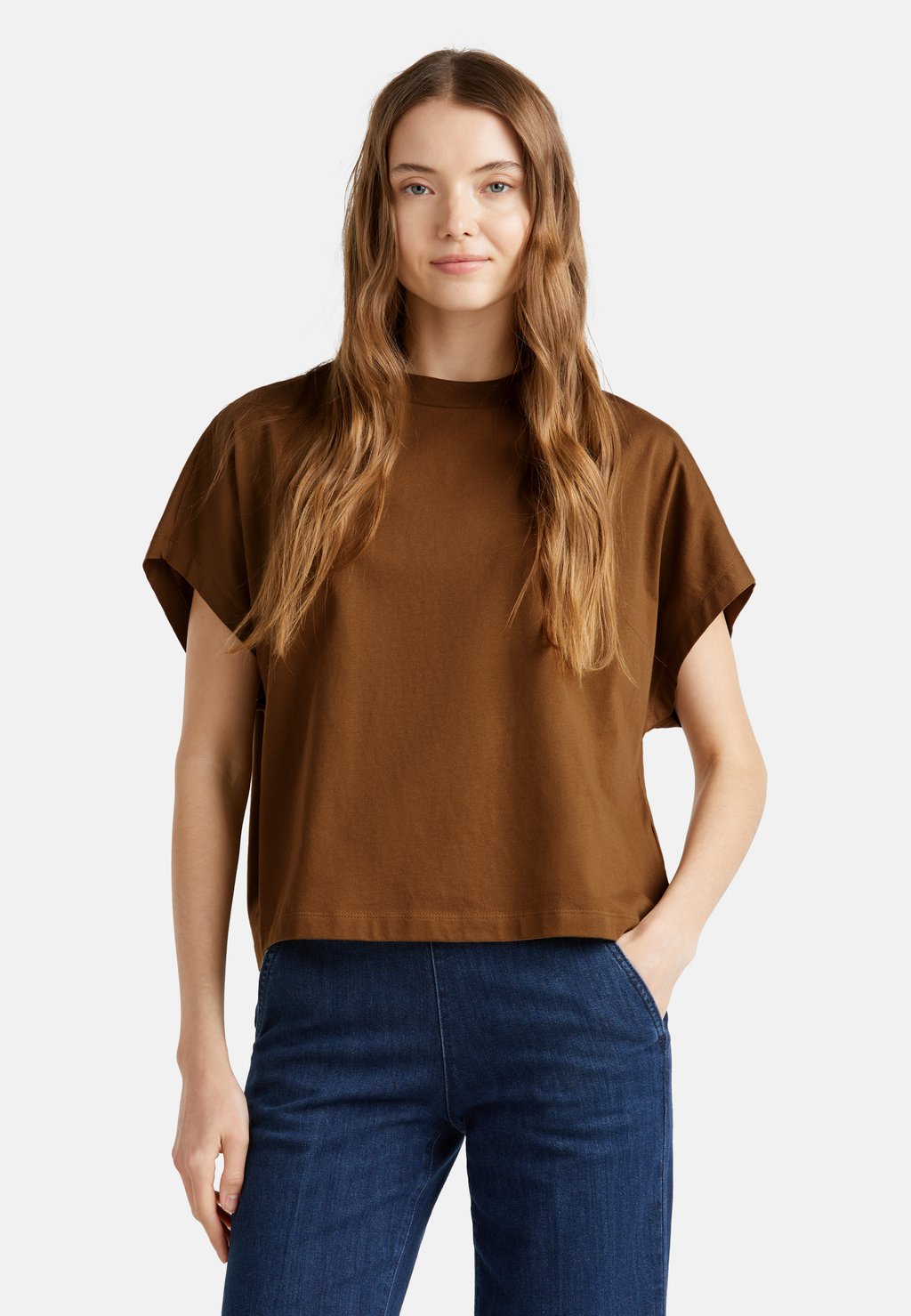 

Базовая футболка SLEEVE United Colors of Benetton, коричневый