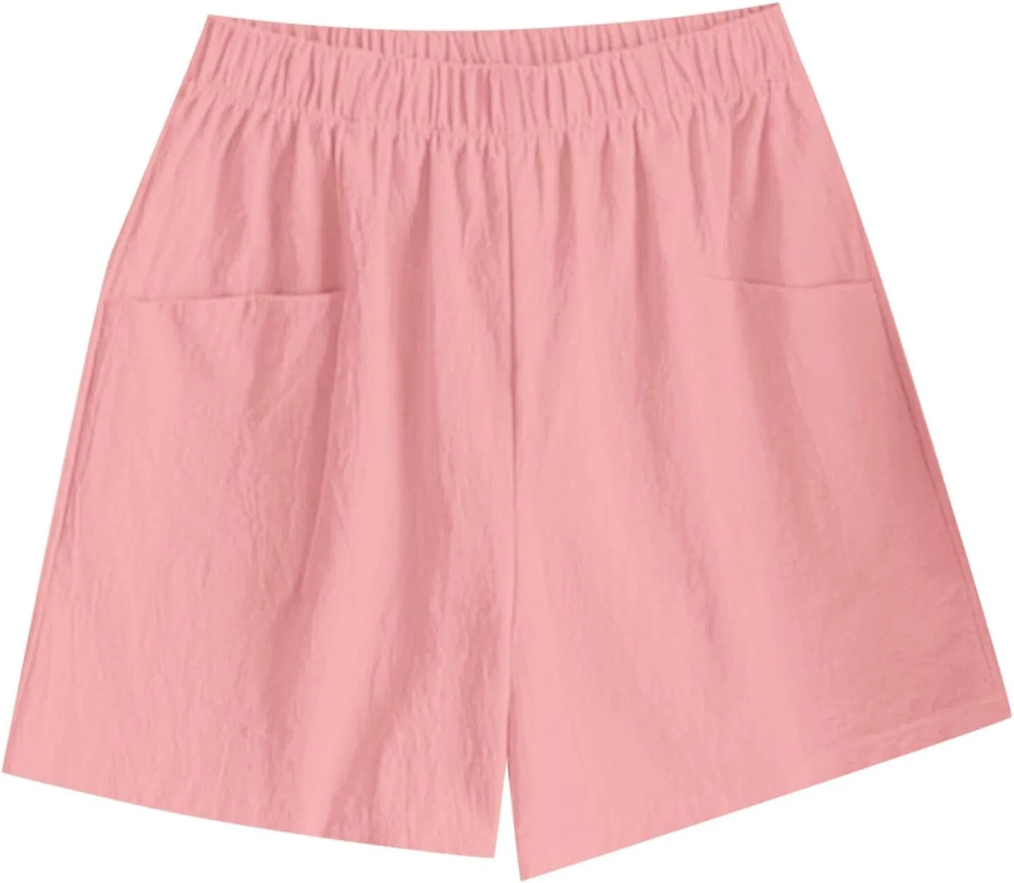 Шорты для активного отдыха женские широкие на высокой талии, Pink — фото 3