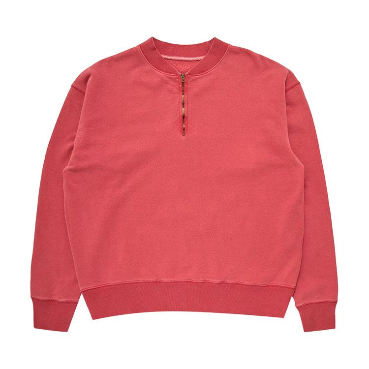 

Толстовка Maison Margiela Half-Zip Sweatshirt, Vintage Red