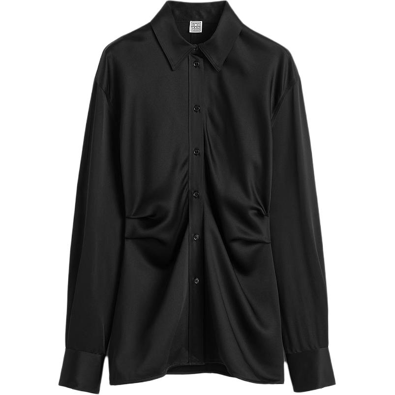 

Рубашка с заниженной талией TOTEME, черный