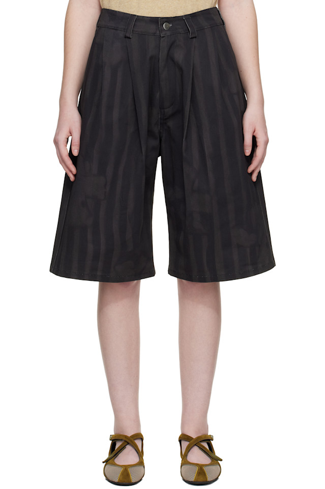 

Collina Strada Черные шорты с изображением бабочки