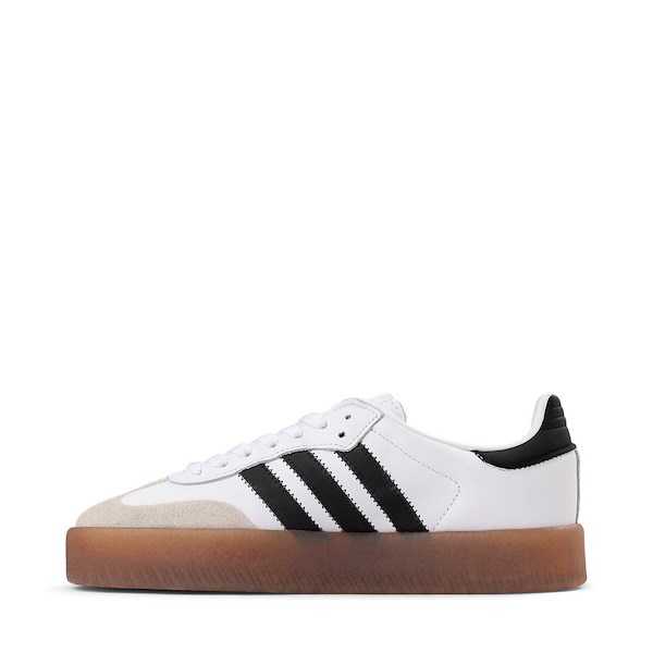 Кроссовки Womens adidas Sambae Athletic Shoe, цвет White/Core Black/Gold Metallic