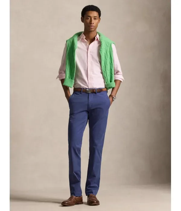 Брюки чинос Bedfort slim fit Polo Ralph Lauren, темно-синий — фото 2