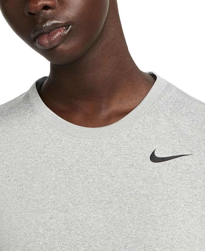 Женская футболка Dri-FIT Nike, цвет Tumbled Grey — фото 3