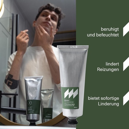 Бальзам после бритья Monolit Naturkosmetik Soothes Irritations Pain Relieving Antiseptic Healing Accelerator Avocado Oil Panthenol Vitamins 100ml Vegan — фото 2