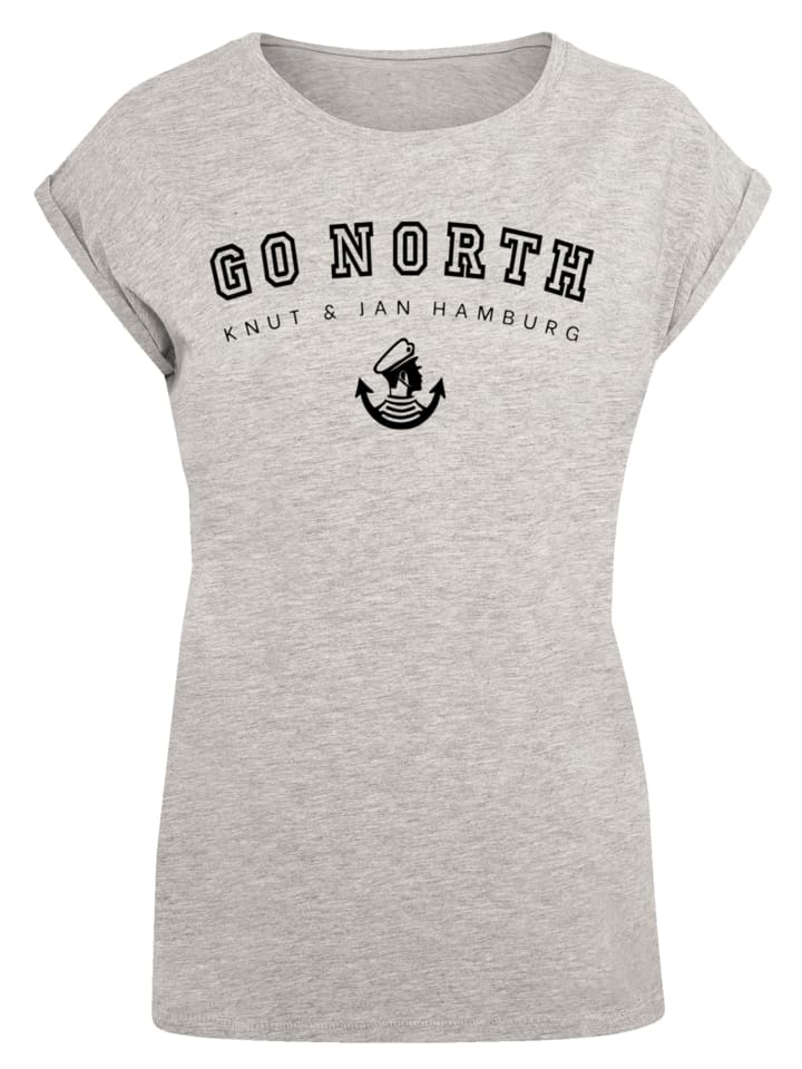 

Футболка Go North Knut & Jan Hamburg в пестром сером цвете F4NT4STIC