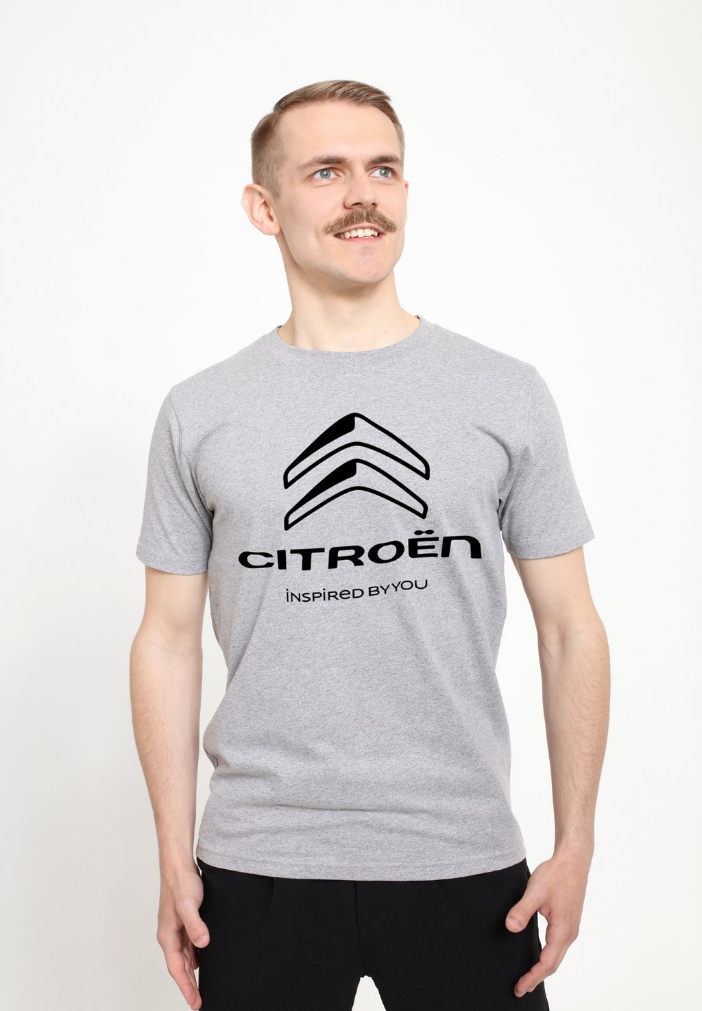

Футболка с принтом CITROEN LOGO INSPIRED BY YOU Henry Tiger, цвет Heather Grey
