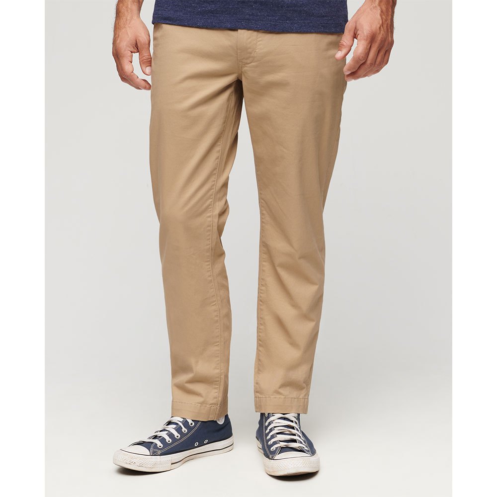 

Брюки Superdry Tapered Stretch Chino, бежевый