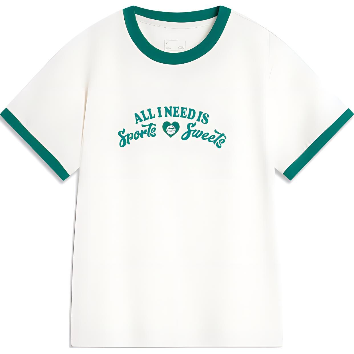 

Футболка женская из коллекции Sports Life, молочно-белая Lining