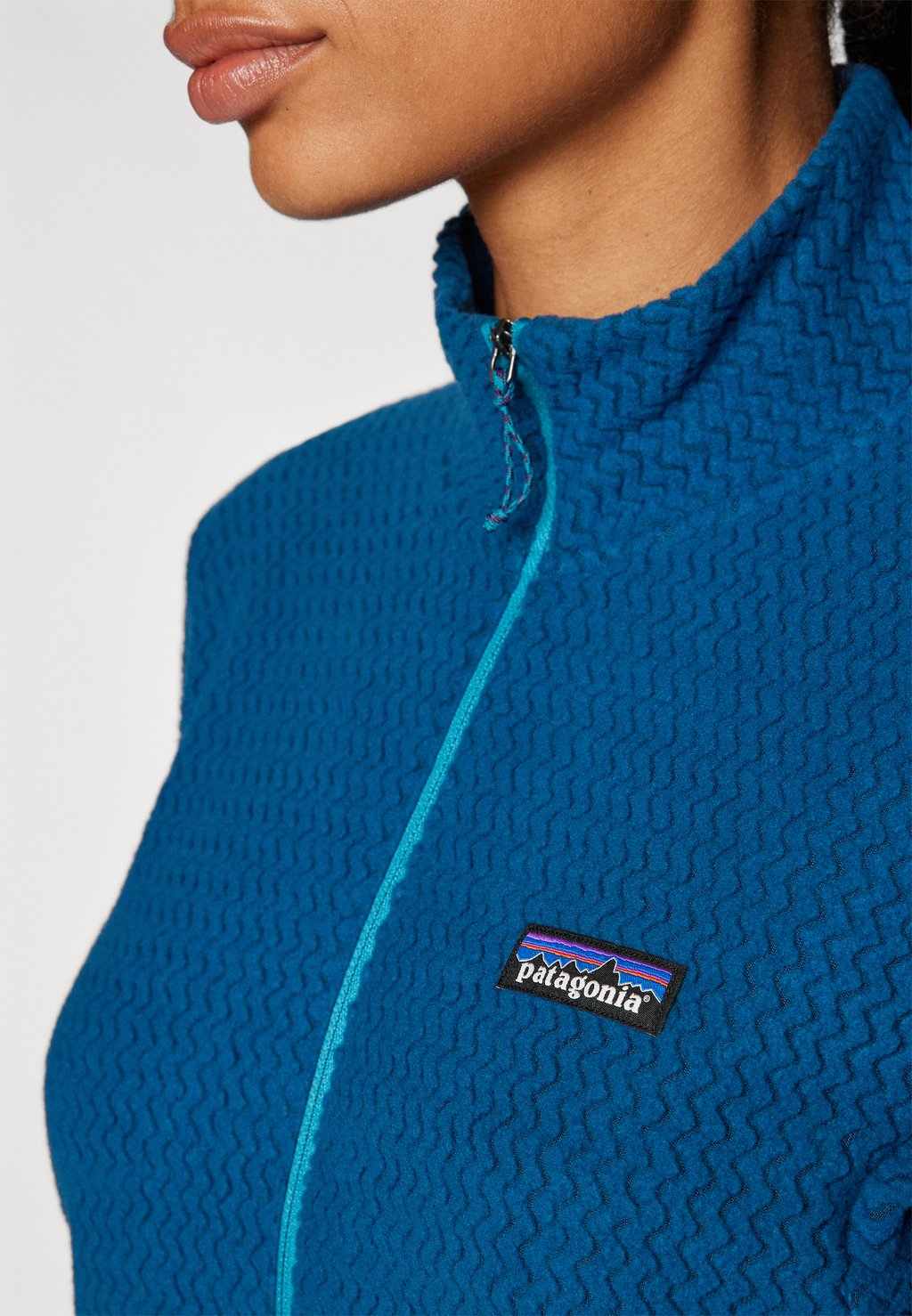 

Флисовый свитер AIR ZIP NECK Patagonia, синий