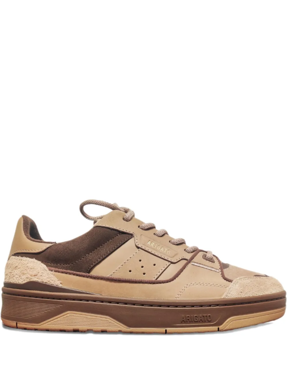 

Кроссовки из кожи с замшевыми вставками Axel Arigato, нейтральный