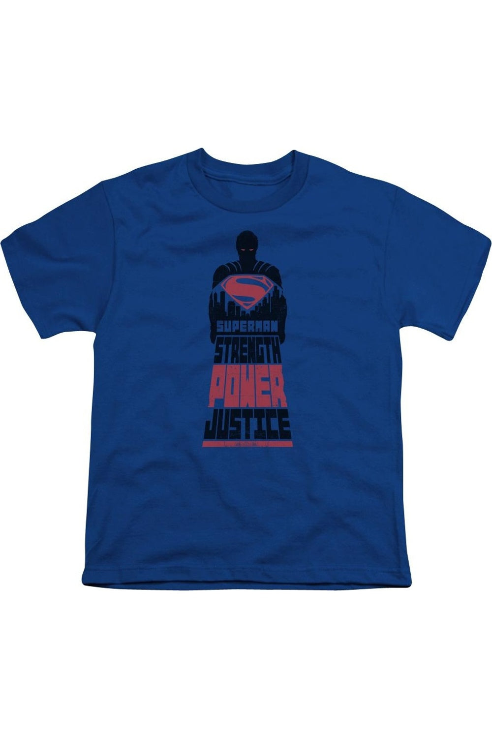 

Футболка с коротким рукавом для детей "Бэтмен против Супермена: Справедливость" Gildan, синий