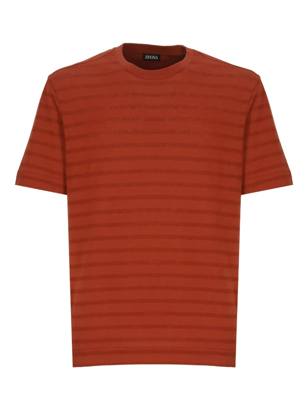 

Футболка в полоску Zegna, красный