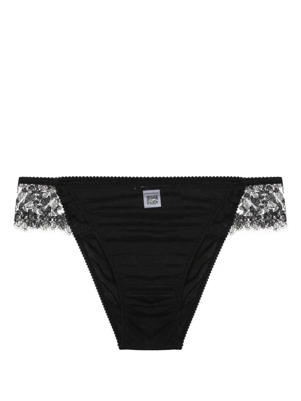 

Трусы-брифы с цветочным кружевом DOLCE & GABBANA, черный