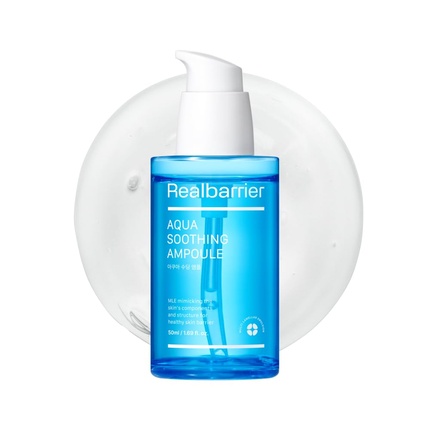 

Успокаивающая ампула Aqua Soothing Ampoule 1,69 жидких унций Охлаждающий увлажняющий крем Real Barrier