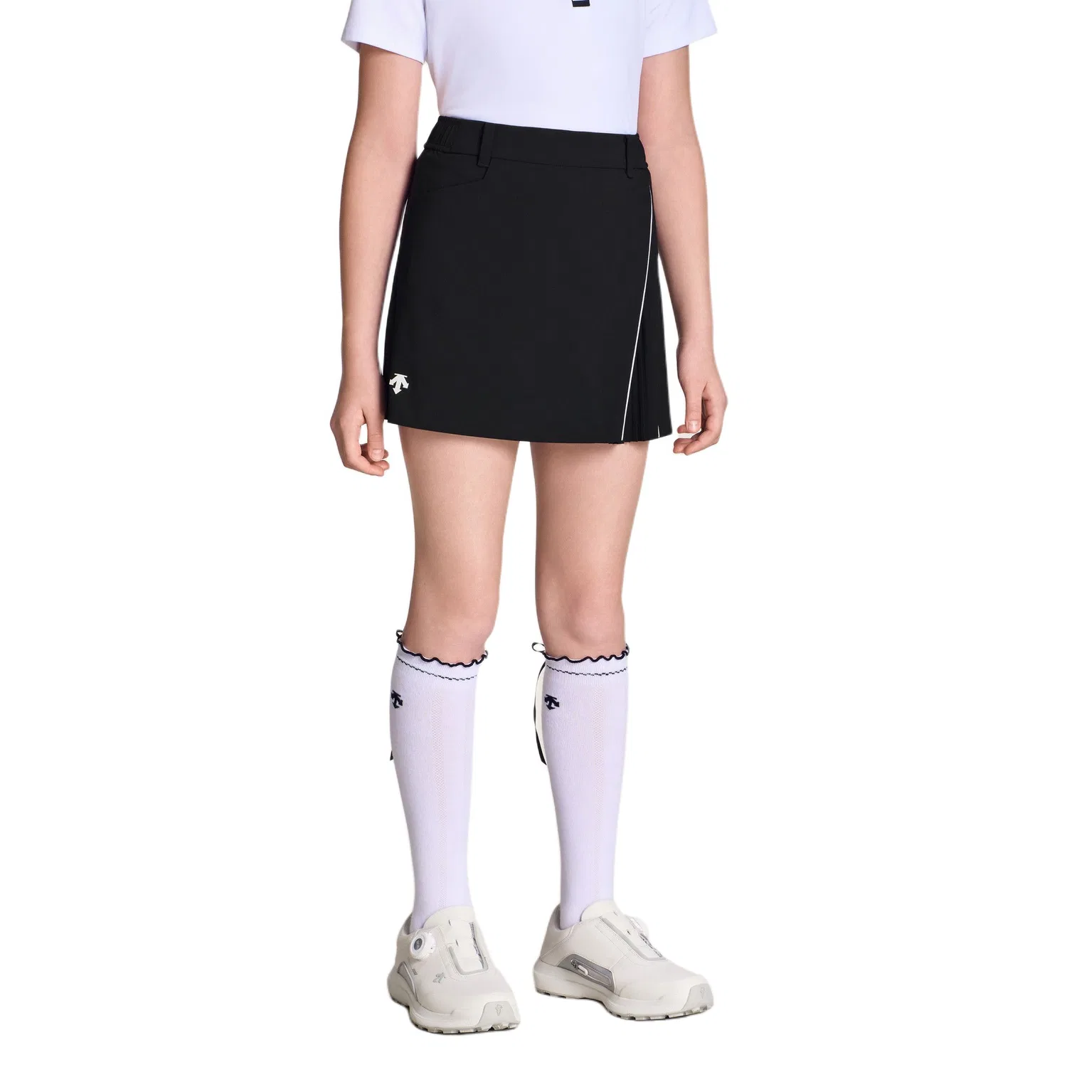 Юбка DESCENTE Summer Kids' Logo Thin Skirt, черная