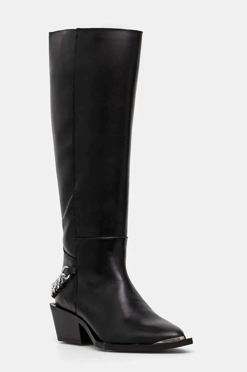 

Кожаные сапоги Steve Madden Xayenne, черный