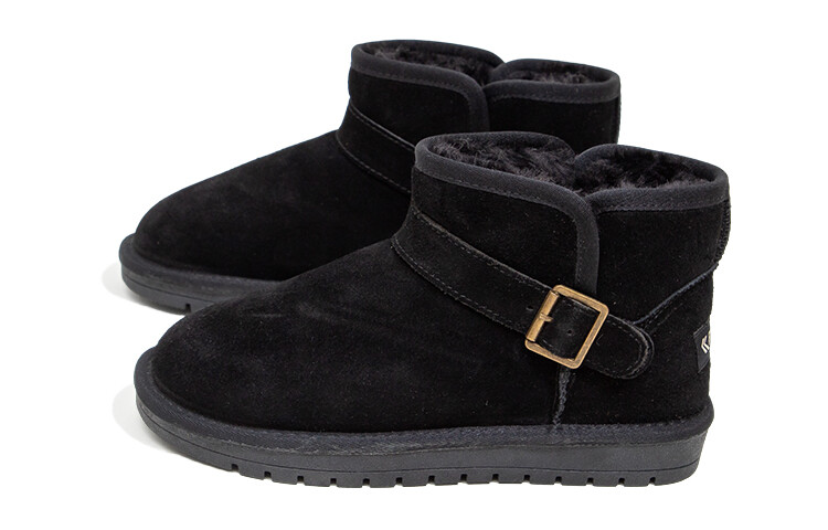 

Зимние ботинки женские черный Feiyue
