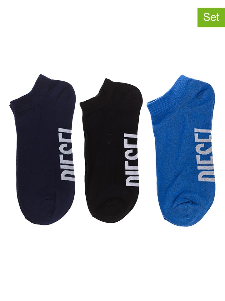 

Diesel Комплект из 3 носков: черный/синий/темно-синий