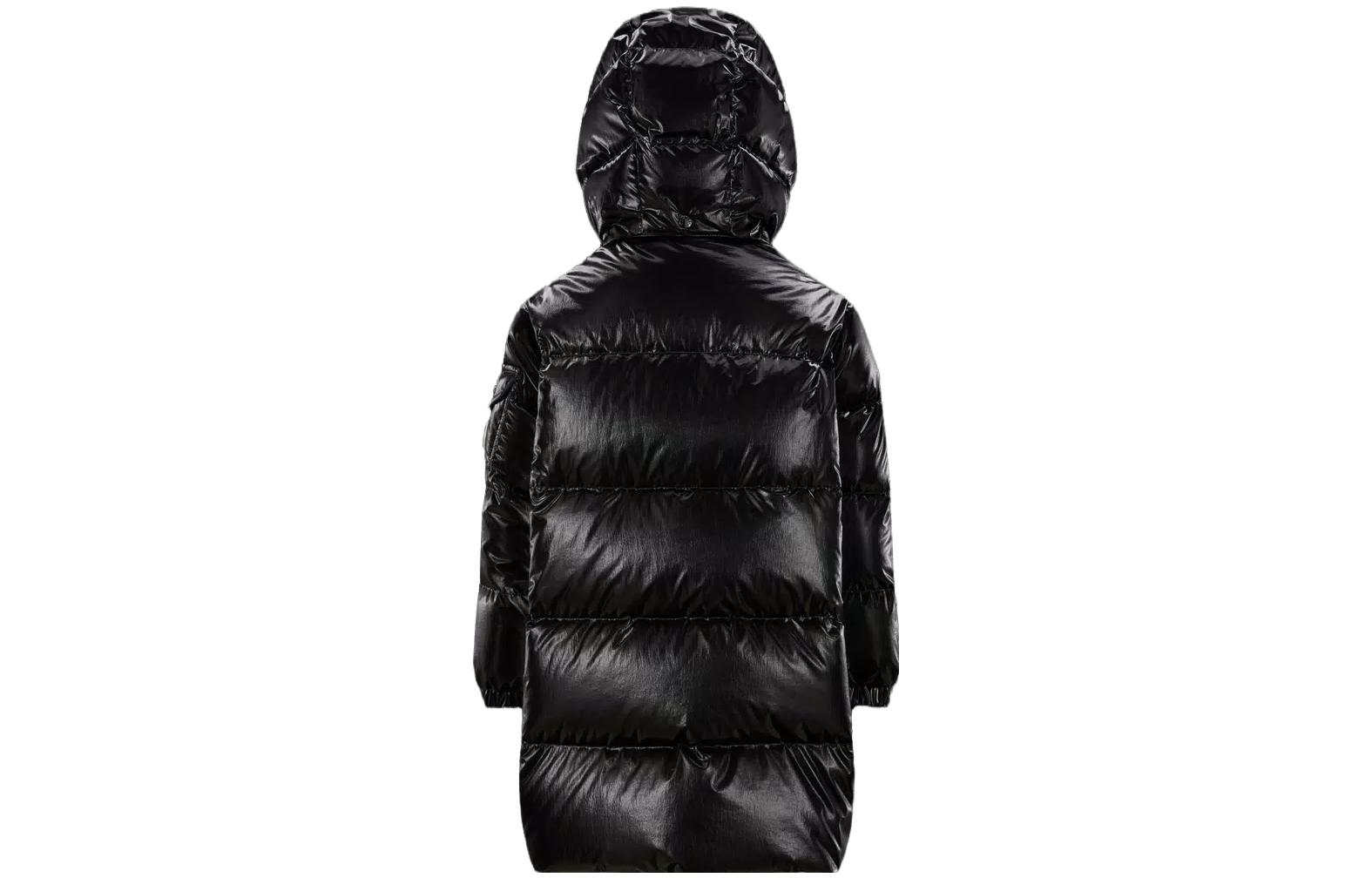Детская утепленная куртка Moncler, черный — фото 4