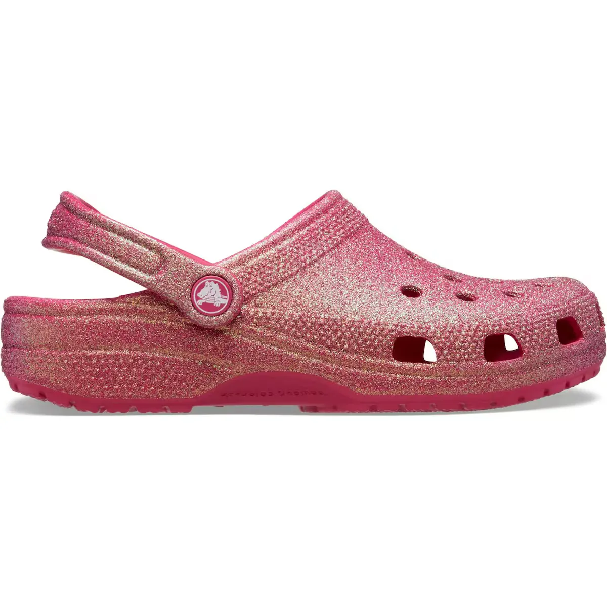 

Crocs Classic Iridescent Glitter Clog U Унисекс Сабо, розовый