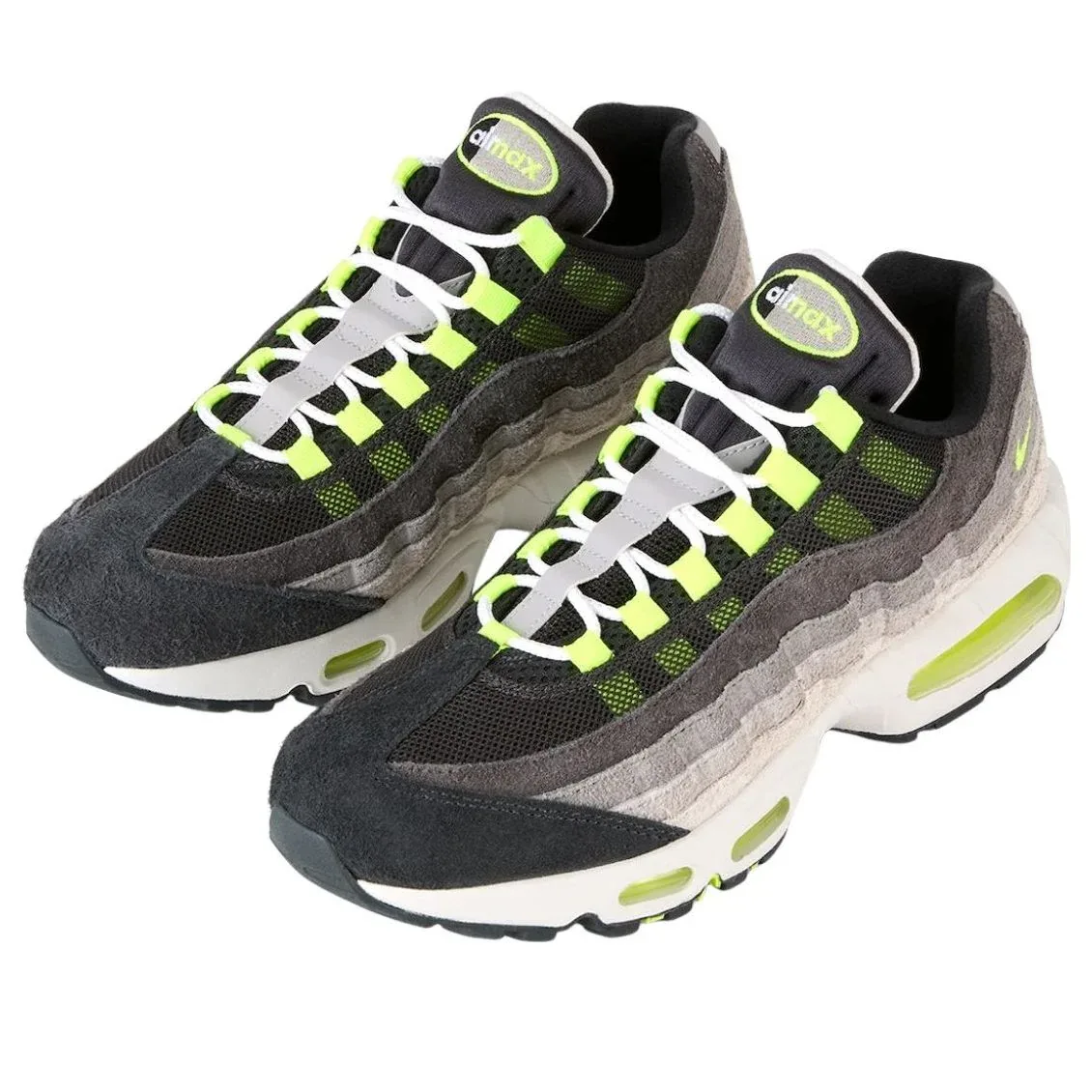 Кроссовки Nike Air Max 95 OG 'Reverse Gradient Neon', серый — фото 2