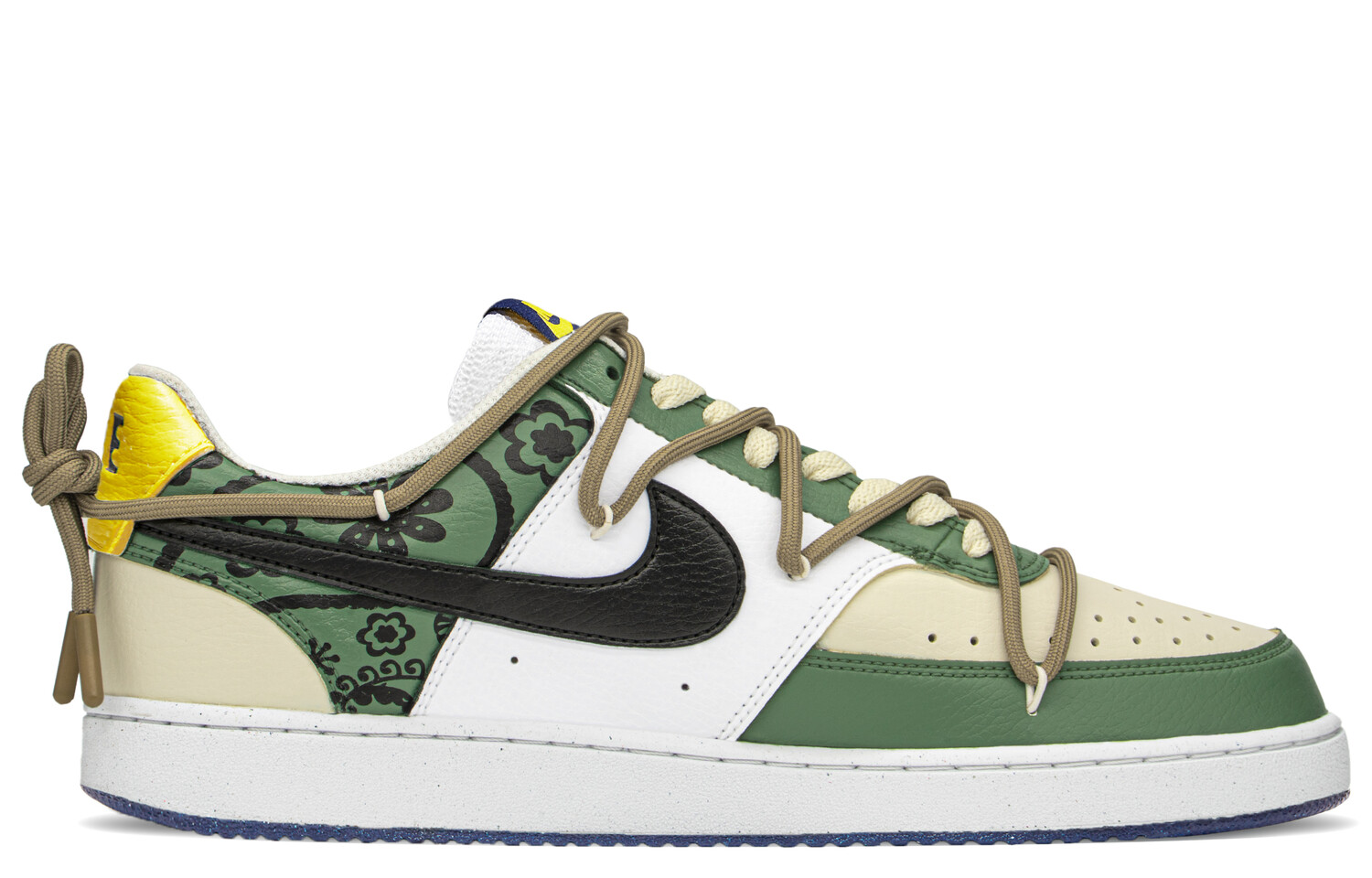 

Кроссовки Nike Court Vision 1 Skateboard Shoes Men Low-Top Beige Green