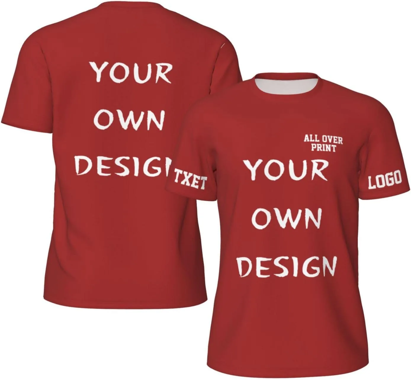 

Футболка с принтом на 4 сторонах для мужчин