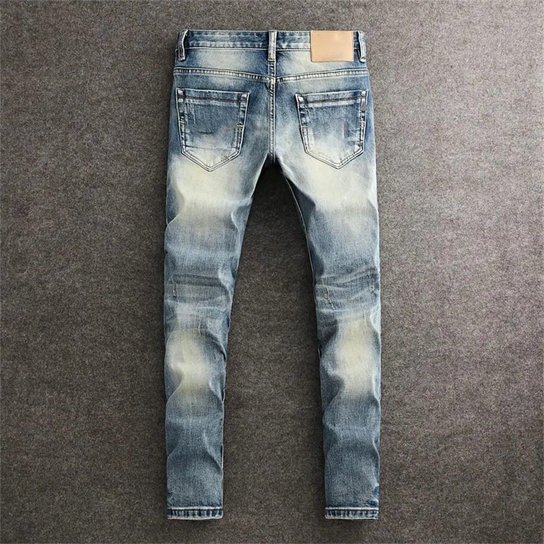Джинсы стирка ретро Retro Washed Blue — фото 3