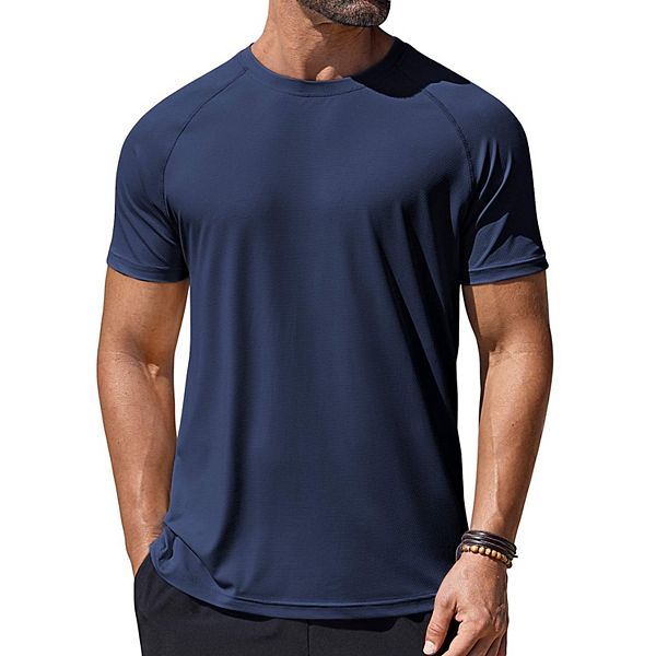 

Мужская футболка с быстрой сушкой и защитой от ультрафиолета UPF 50+ Coofandy, Mightnight Blue