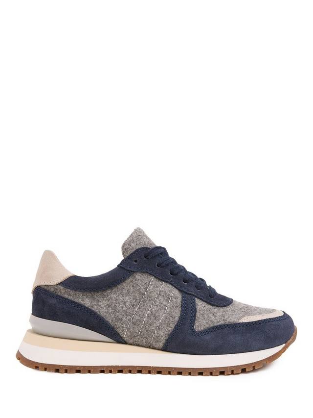 Шерстяные кроссовки на шнуровке Celtic & Co., Navy / Grey