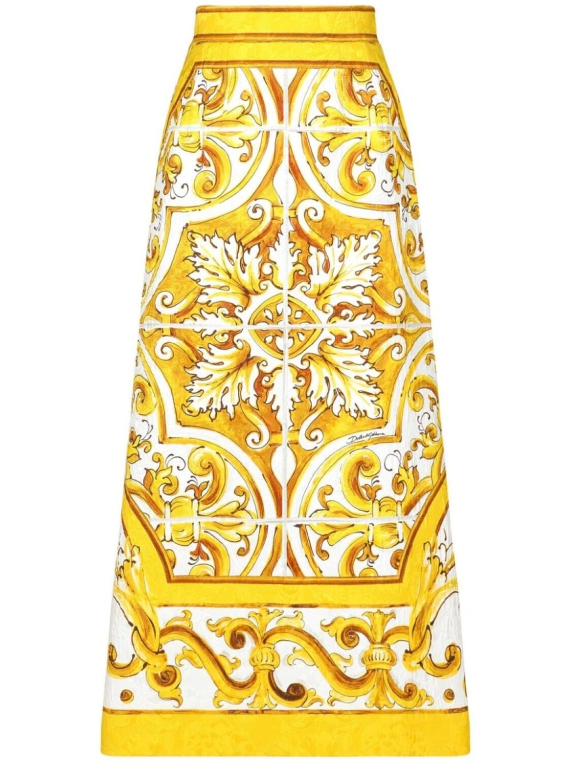 

Dolce & Gabbana юбка с завышенной талией и принтом Majolica