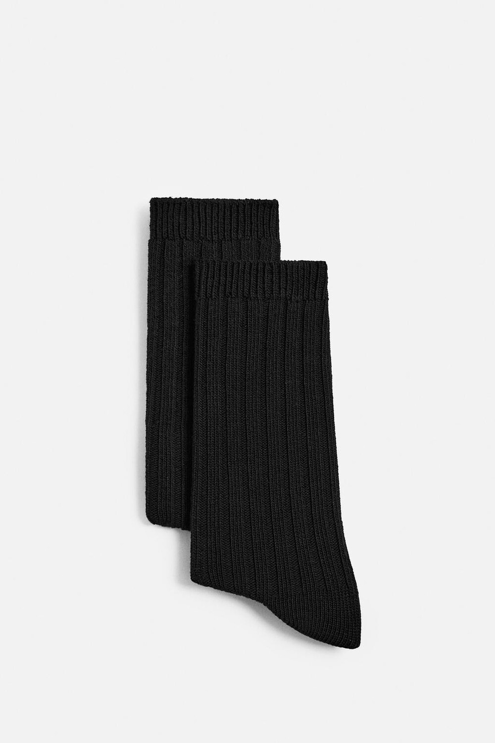 

Упаковка 2 носков в рубчик ZARA, черный