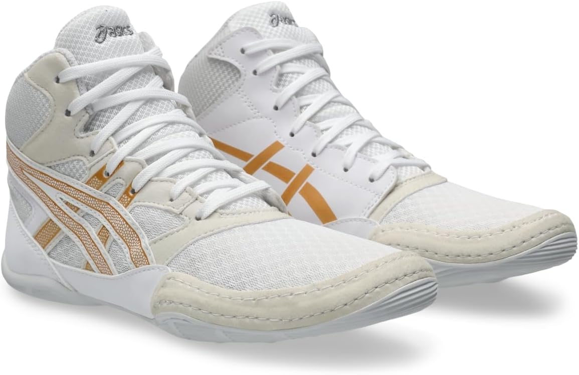 Детские борцовские кроссовки Asics Snapdown 4 для школьников, белый — фото 2