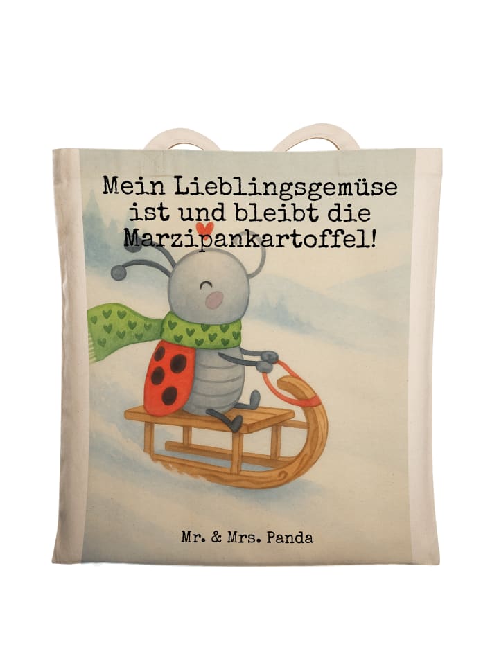 

Mr. & Mrs. Panda Сумка Smörle с рисунком санок и надписью белого цвета