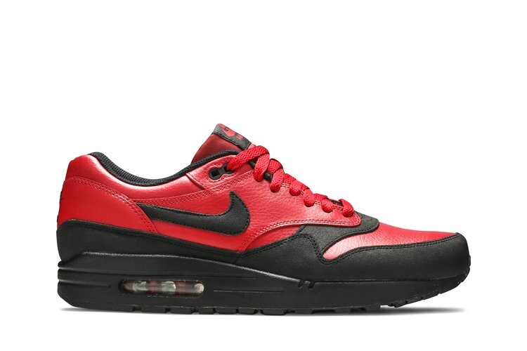 

Кроссовки Nike Air Max 1 Leather Premium 'Gym Red Black', красный