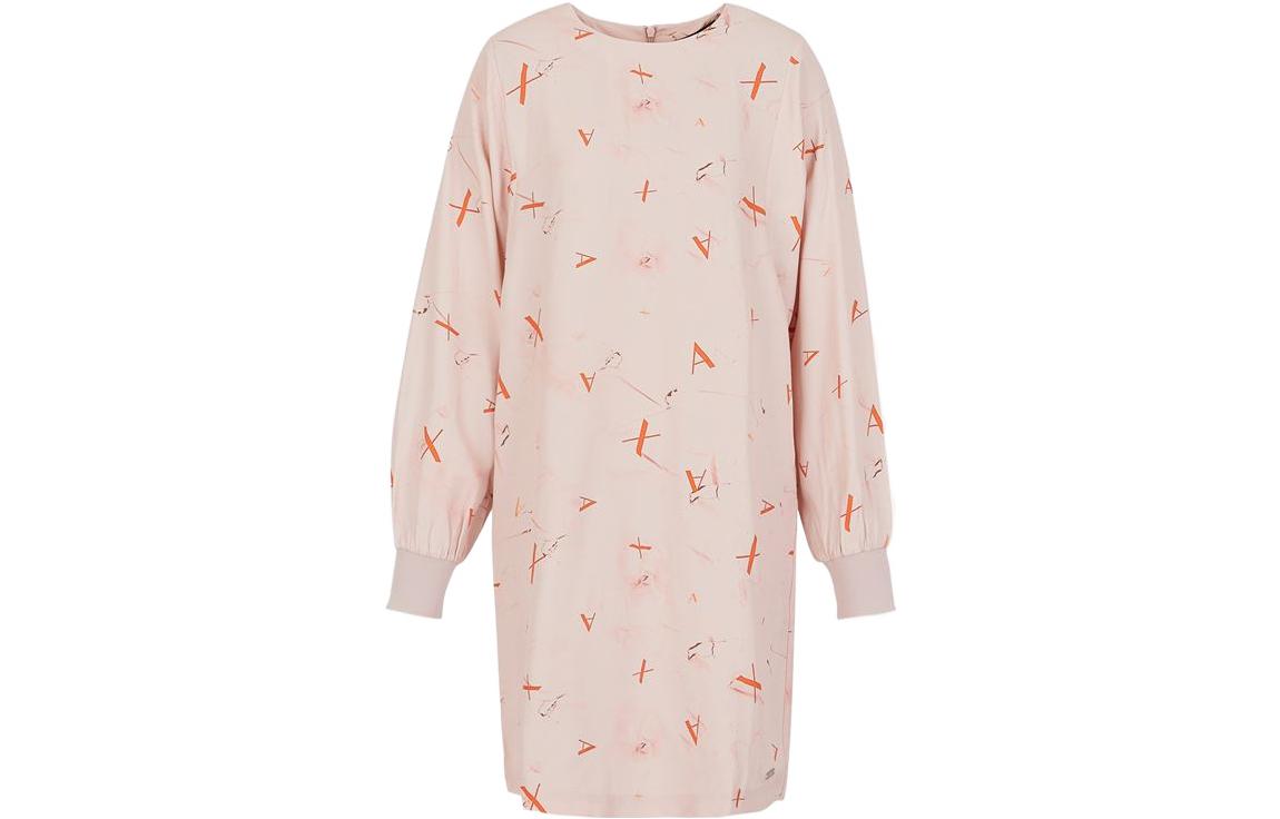 

ARMANI EXCHANGE Женское платье с длинными рукавами AE FW22 розовое