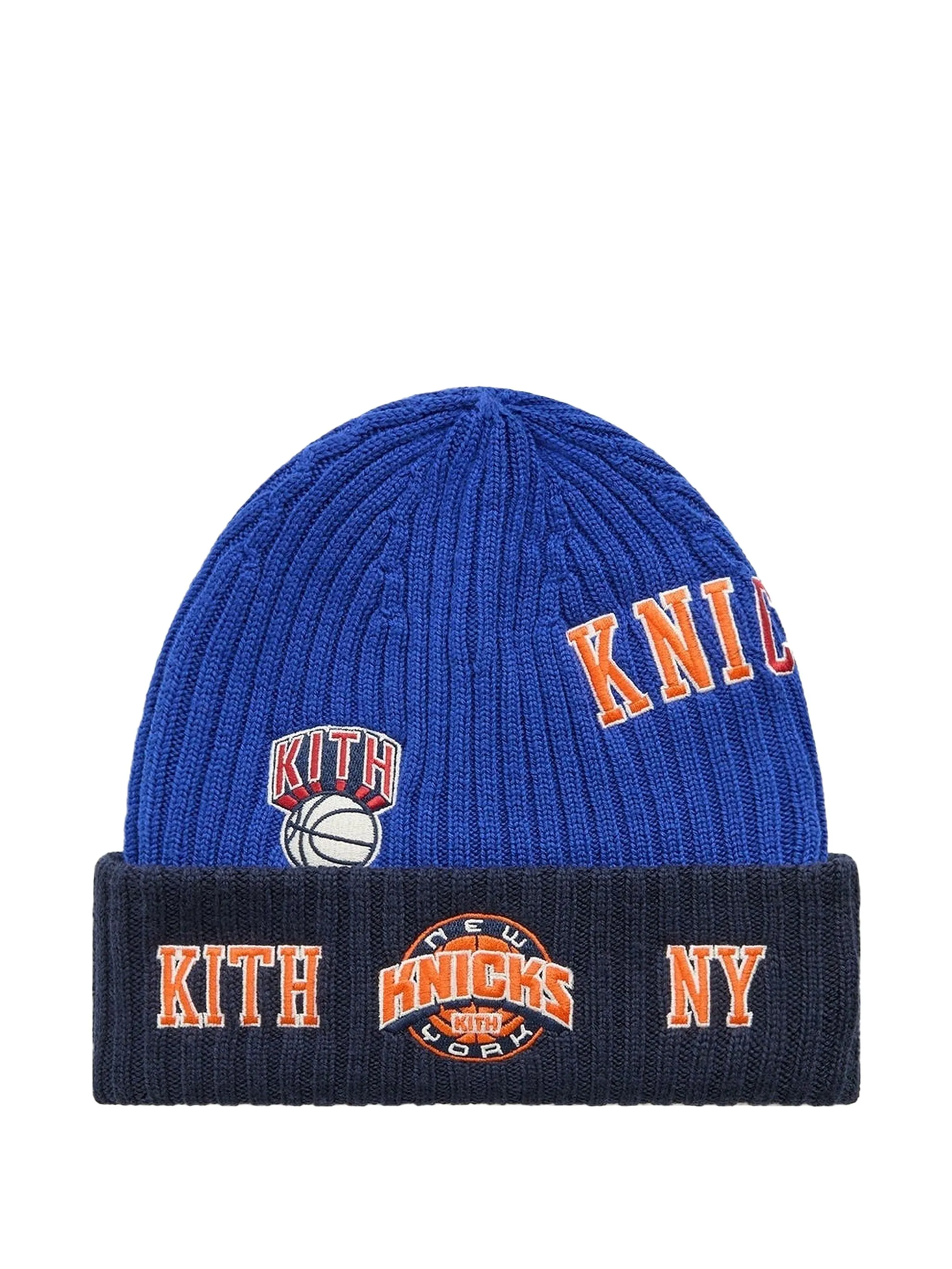 

Шапка бини New York Knicks с логотипом из коллаборации с New Era Kith, синий