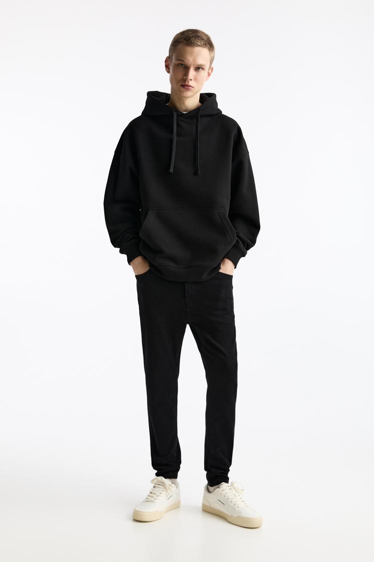 

Джинсы-Карроты стираные Pull And Bear, черный